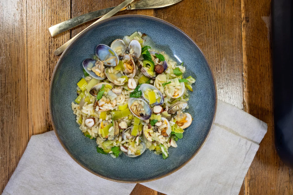 Recette One pot riz aux coques et palourdes au four