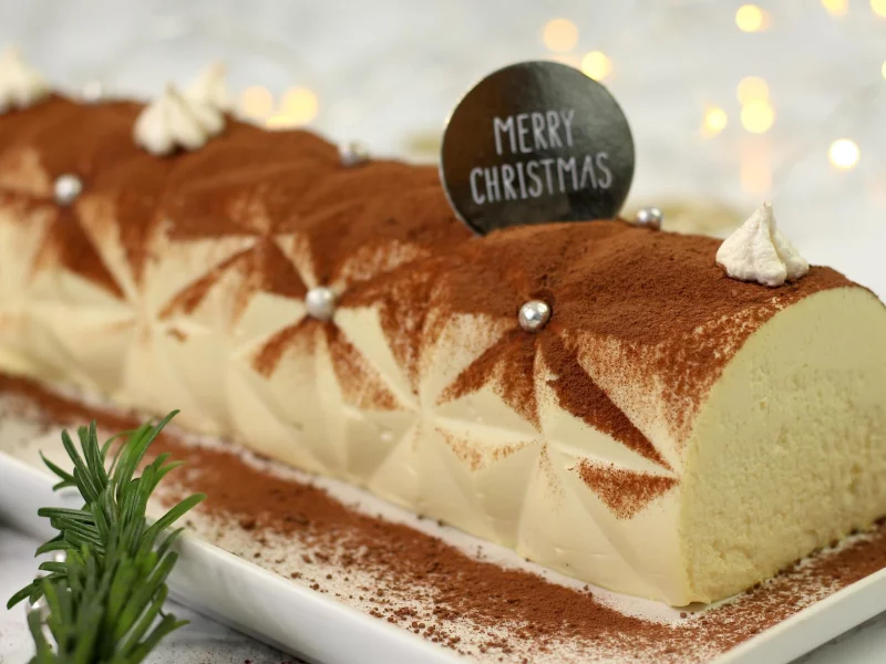 Recette Bûche au tiramisu allégée