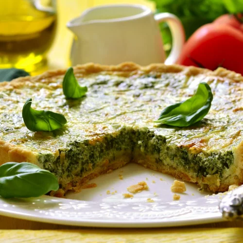 Recette Quiche sans pâte aux épinards