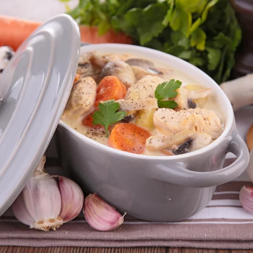 Recette Blanquette de dinde à l’ancienne