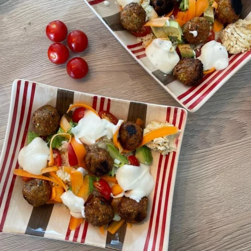 Recette Salade falafels semoule